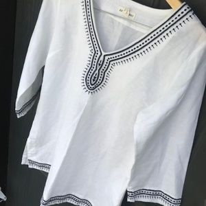 Artisan NY White Linen Beach Shirt